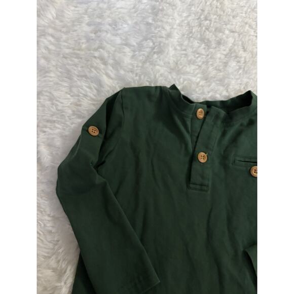 Ollie Jay Boys Sz. 3 Green Button Tee. Cute, Exc Quality - Picture 5 of 11